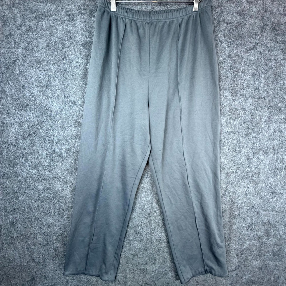 Vintage Carefree Casuals Haband Grandma Ankle Pants‎ Womens 31 Gray Straight Leg